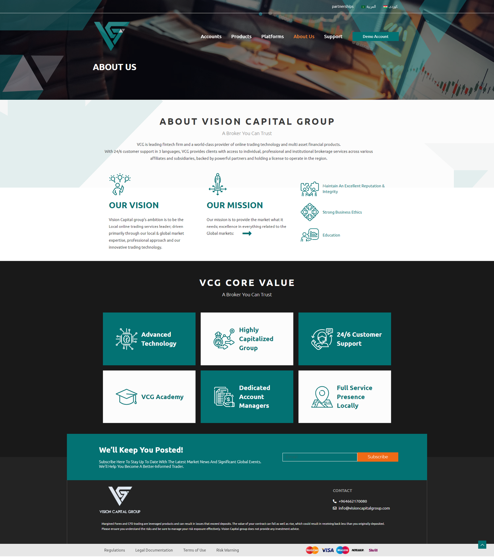 About Us — Core Values & Trust Architecture